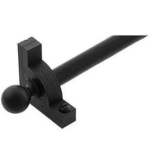 Sovereign Ball Deco Stair Rod - Iron